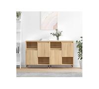 vidaXL Buffets 2 pcs chêne sonoma bois d'ingénierie Marron