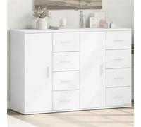 Buffets 2 pcs blanc 59x39x80 cm bois d ingénierie Blanc G