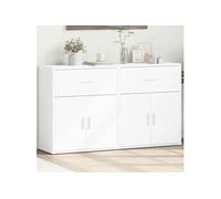 vidaXL Buffets 2 pcs blanc 60 x 31 x 70 cm – bois d'ingénierie