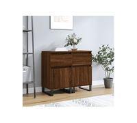 Buffets 2 pcs chêne marron 40x35x70 cm bois d'ingénierie831179
