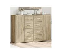 Buffets 2 pcs chêne sonoma 60x31x84 cm bois d ingénierie Marron G