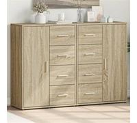 Buffets 2 pcs chêne sonoma 60x31x84 cm bois d ingénierie Marron G