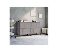 Buffets 2 pcs sonoma gris 60x35x70 cm bois d'ingénierie3185765