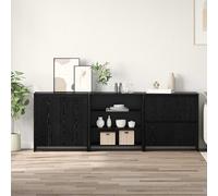 Buffets 3 pcs Chêne Sonoma Bois d'Ingénierie Armoires de Rangement vidaXL