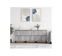 Vidaxl Buffets 3 Pcs Sonoma Gris Bois D'ingénierie Gris