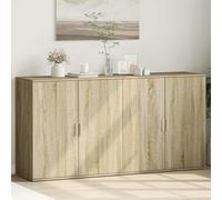 Buffets Armoire de Rangement Salon Chambre 2 pcs Bois d'Ingénierie vidaXL