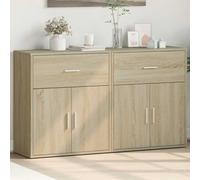 Buffets Armoire de Rangement Salon Chambre 2 pcs Bois d'Ingénierie vidaXL