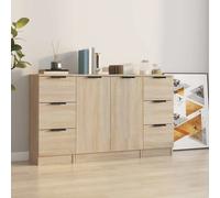 Buffets 3 pcs Chêne sonoma Bois d'ingénierie3115838