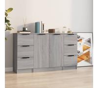Buffets Armoires de Rangement Meubles de Salon 3 pcs Bois d'Ingénierie vidaXL