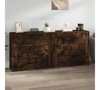 Buffets Armoires Rangement Salle de Séjour 2 pcs Noir Bois d'Ingénierie vidaXL