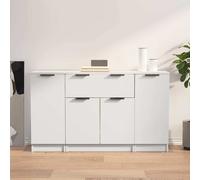 Buffets Armoires Rangement Salon 3 pcs Chêne Sonoma Bois d'Ingénierie vidaXL