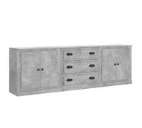 Buffets bahut 3 pcs - CLOUD - gris béton - bois d'ingénierie J2593