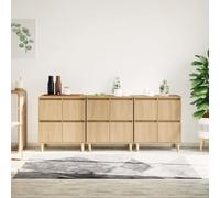 vidaXL - Buffets 2 pièces Chêne Sonoma 60x35x70 cm Bois d'ingénierie Marron