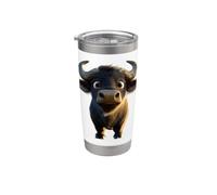 Buffle d'Afrique Buffle Noir des Savanes Afrique Buffles Gobelet isotherme en acier inoxydable double paroi