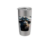 Buffle d'Afrique Buffle Noir des Savanes Afrique Buffles Gobelet isotherme en acier inoxydable double paroi