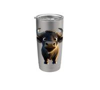 Buffle d'Afrique Buffle Noir des Savanes Afrique Buffles Gobelet isotherme en acier inoxydable double paroi