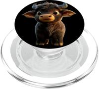 Buffle d'Afrique Buffle Noir des Savanes Afrique Buffles PopSockets PopGrip pour MagSafe