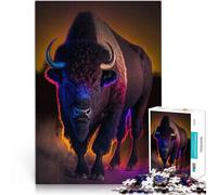 Buffle Puzzles pour Adolescents 1000 pièces Entraînez Votre Cerveau et Vos Mains Jeu éducatif pour Anniversaire, Noël 38x26cm