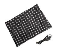 Buffny Tapis Chauffant pour Animaux de Compagnie,Couverture Électrique Intérieur Extérieur pour Chat Chiens Lapin Cochond'Inde,USB Sécurisé,Lavable,Antidérapant,3 Niveaux Réglables-27 * 37cm