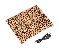 Buffny Tapis Chauffant pour Animaux de Compagnie,Couverture Électrique Intérieur Extérieur pour Chat Chiens Lapin Cochond'Inde,USB Sécurisé,Lavable,Antidérapant,3 Niveaux Réglables-27 * 37cm