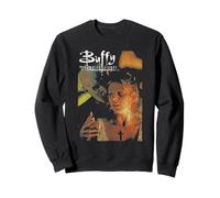 Buffy and The Master Distressed Vintage 90's TV Show Sweatshirt