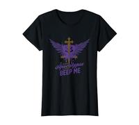 Buffy Contre Les Vampires Si l'apocalypse Arrive, bip me, années 90 T-Shirt, Femme, Noir, XS
