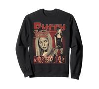 Buffy Multi-Scene Collage Vintage Red Tone Y2K TV Show Sweatshirt