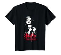 Buffy The Vampire Slayer Buffy Summers Shadowed Portrait T-Shirt, Enfant, Noir, 8 Ans