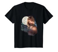 Buffy The Vampire Slayer Buffy Under The Moonlight Vintage T-Shirt, Enfant, Noir, 8 Ans