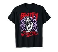 Buffy The Vampire Slayer Front and Back Lightning TV Show T-Shirt