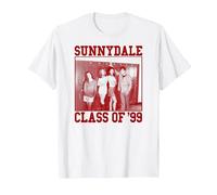 Buffy The Vampire Slayer Front Back Sunnydale High TV Show T-Shirt, Homme, Blanc, 3XL