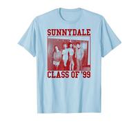 Buffy The Vampire Slayer Front Back Sunnydale High TV Show T-Shirt, Homme, Bleu Céleste, XXL