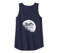 Buffy The Vampire Slayer Full Moon Opening Credits TV Show Débardeur, Femme, Bleu Marine, S