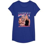 Buffy The Vampire Slayer Iconic Buffy 90's Collage Poster T-Shirt, Fille, Bleu Royal, XS
