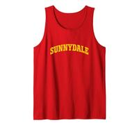 Buffy The Vampire Slayer Sunnydale Collegiate Chest Logo Débardeur, Homme, Rouge, M