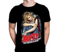Buffy Vampire Slayer Homme T-Shirt Gothic Horror Print, T-Shirt en Coton Noir, Movie Poster Tee par Rick Melton