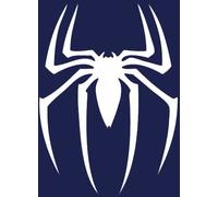 Bufi-06 Autocollant en vinyle avec logo Spiderman - Pour voitures, camions, murs, ordinateurs portables - Blanc - 14 x 10 cm