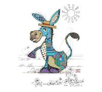 Bug Art Carte de vœux vierge - Diego Âne