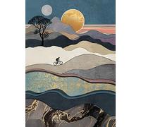 Bug Art Carte de vœux vierge - Gamme Scène - Cycliste Hill