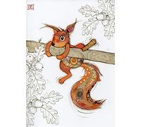 Bug Art Carte de vœux vierge - Sammy Squirrel
