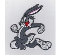 Bug Bunny Running Looney Tunes Funny Dessin animé - Iron on patches coudre/on/appliqué/brodée 10,2 cm X 4.5