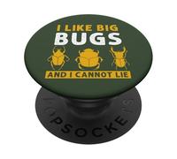 Bug Liebhaber Ich Mag Big Bugs Collecteur d'insectes Entomologie PopSockets PopGrip Adhésif