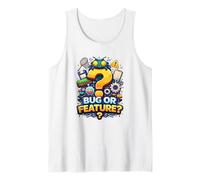 Bug Or Feature Funny Programmer Developer Code Humour Débardeur