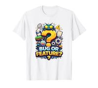 Bug Or Feature Funny Programmer Developer Code Humour T-Shirt