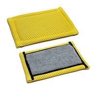 Bug & Tar Scrubber Lot de 2 tampons de nettoyage résistants et anti-rayures pour enlever les insectes tenaces, le goudron, la sève et la saleté de la route | Parfait pour les détails de voiture, les