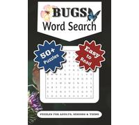 Bug Word Search Puzzle Book: Word Search with Easy-to-Read Print about Bugs, Insects, Beetles, Butterflies and Creepy-Crawlies | 50+ Fun Brain Games ... Perfect for Travel, Holidays and Leisure Time