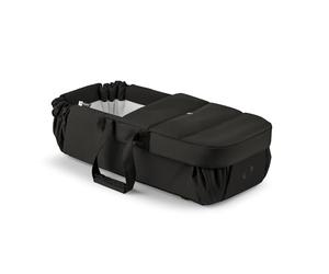 Bugaboo Baby Nest - Nacelle & chancelière 2-en-1, Sangles de Transport, se déplie en Matelas Coton et Tapis de Jeu, Compatible avec Les poussettes, utilisable dès la Naissance - Heritage Black