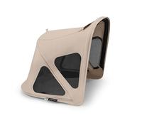 Bugaboo Capote à fenêtres Fox, extensible pour une couverture supplémentaire et une protection solaire optimale, hydrofuge, compatible avec toutes les poussettes Bugaboo Fox, Desert Taupe