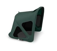 Bugaboo Capote à fenêtres Fox, extensible pour une couverture supplémentaire et une protection solaire optimale, hydrofuge, compatible avec toutes les poussettes Bugaboo Fox, Fern Green