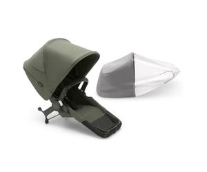 Bugaboo Donkey 5 Duo, Kit d'extension complet, Côte à Côte, Design amélioré, siège réversible, direction à une main et rangement extensible, Vert forêt